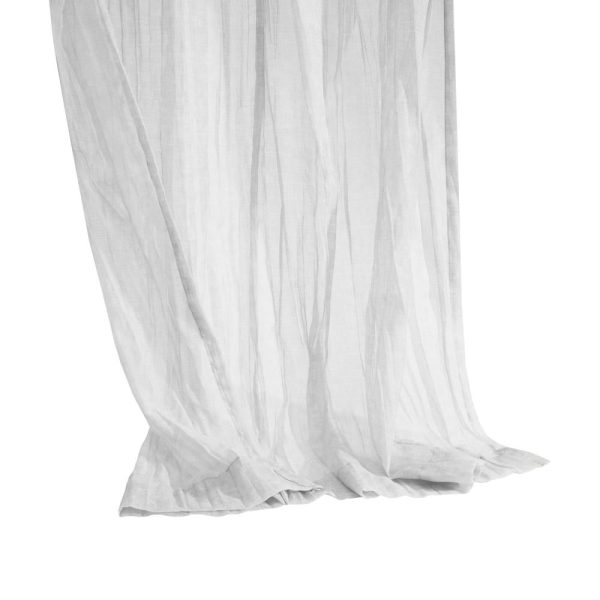 Habitat Paloma Sheer Dual Header Stylish and Functional Curtain Panel White - 图片 4