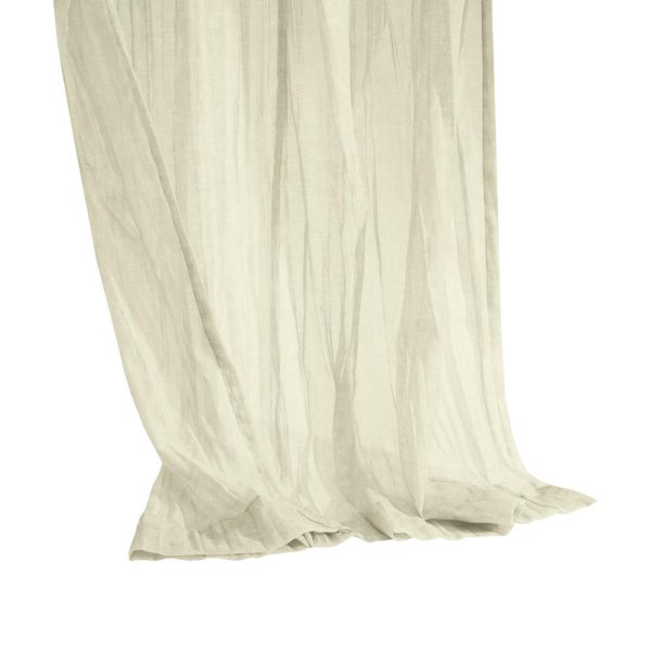 Habitat Paloma Sheer Dual Header Stylish and Functional Curtain Panel Cream - 图片 4