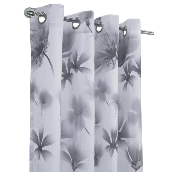 Habitat Ophelia Light Filtering Window Treatment Grommet Curtain Panel for Bedroom Livingroom White Grey - 图片 3
