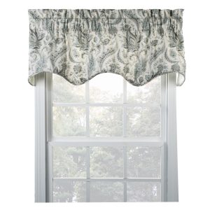 Ellis Curtain Artissimo D.Filler 3 Rod Pocket Self Cord Bottom Edge Valance for Windows 50 x 15 Mist