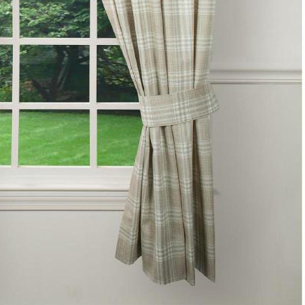 Ellis Curtain Bartlett Unlined 2-Piece Window Curtain Tailored Panels Pair With Ties - 90x63 - 图片 2