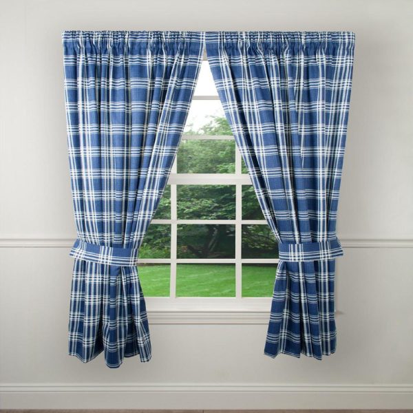 Ellis Curtain Bartlett Unlined 2-Piece Window Curtain Tailored Panels Pair With Ties - 90x63 - 图片 8