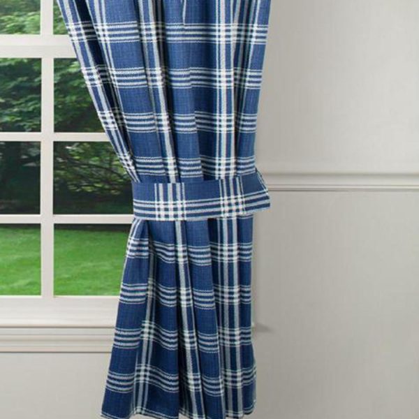 Ellis Curtain Bartlett Unlined 2-Piece Window Curtain Tailored Panels Pair With Ties - 90x63 - 图片 6