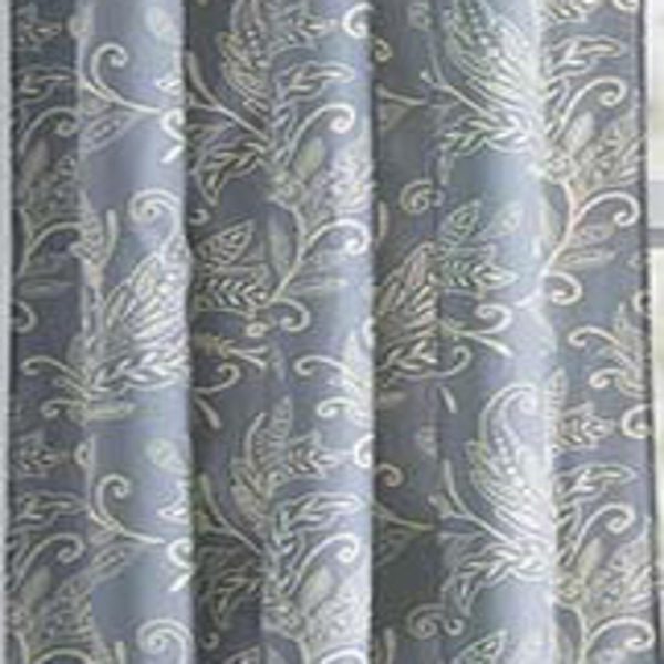 Ellis Curtain Lexington Leaf Pattern on Colored Ground Curtain Pair with Ties - 图片 4