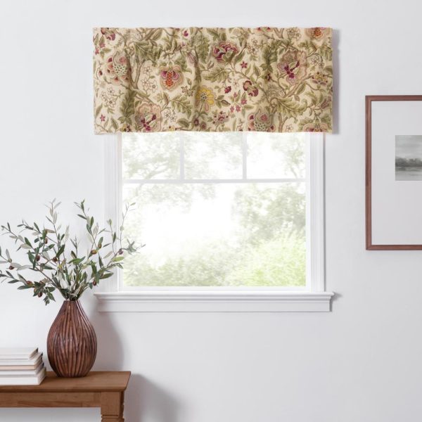 Ellis Curtain Regency Straight 3 Rod Pocket Valances for Windows 50 x 15 Antique - 图片 2