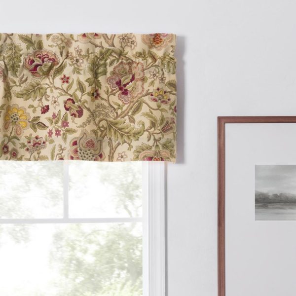 Ellis Curtain Regency Straight 3 Rod Pocket Valances for Windows 50 x 15 Antique - 图片 3