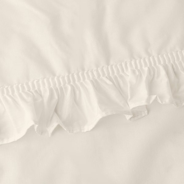 Classic Narrow Ruffle Rod Pocket Curtain Panels Natural by Ellis Home - 图片 2