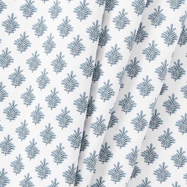 Ellis Curtain Manchester 3 Rod Pocket 100% Cotton Machine Wash and Dry Tailored Valance 50 x 16 Blue - 图片 4