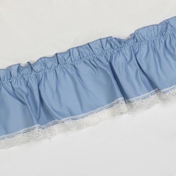 Ellis Curtain Madelyn Ruffled Victorian 1.5 Rod Pocket Valances for Windows 60 x 16 Slate - 图片 4