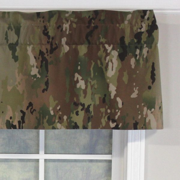 RLF Home Cloak Tailored 100% Cotton with Fully Lined 3 Rod Pocket Valnance for Windows 50 x 14 Green - 图片 3