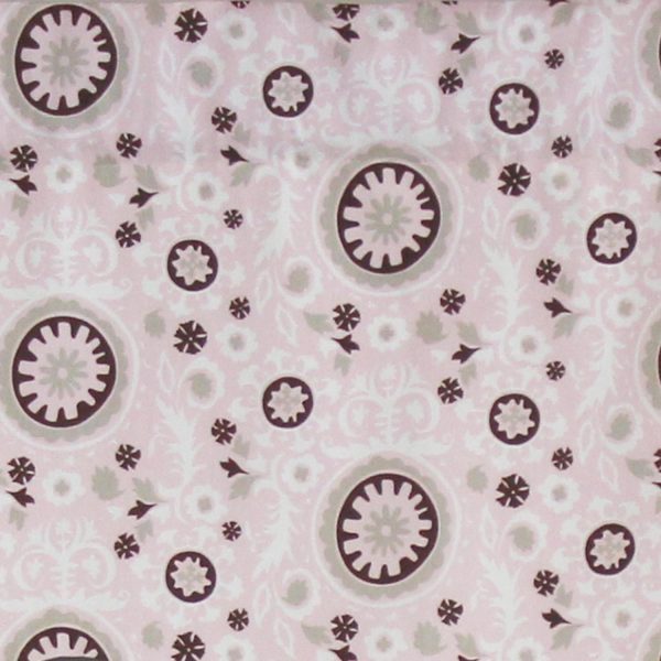 RLF Home Pin Wheel Provance 100% Cotton with Fully Lined 3 Rod Pocket Valnance for Windows 50 x 15 Pink - 图片 4