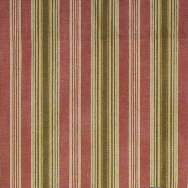 RLF Home Dell Stripe Regal 100% Cotton with Fully Lined 3 Rod Pocket Valnance for Windows 50 x 17 Watermelon - 图片 4