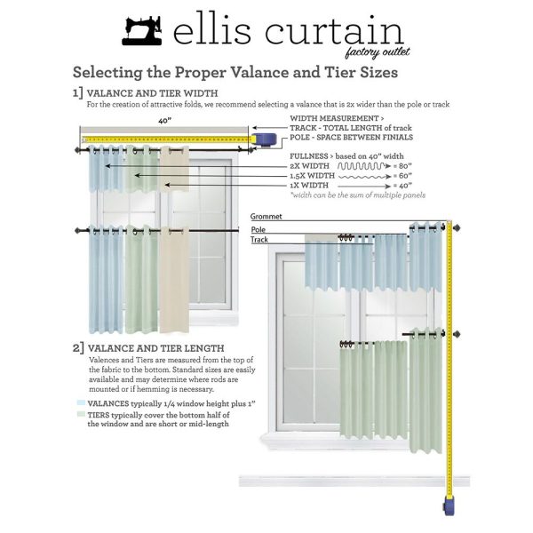 Ellis Stacey Solid Color Window 3 Rod Pocket High Quality Fabric Lined Swag Set Almond - 图片 3