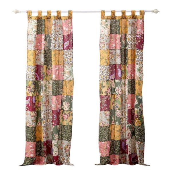 Greenland Home Fashion Antique Chic Window Panel Pair - Multi 42x84