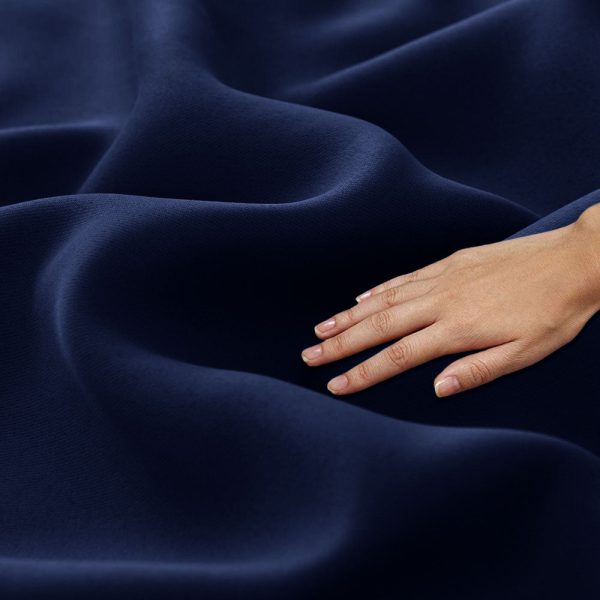 Pencil Pleat Blackout Curtains Navy - 图片 4