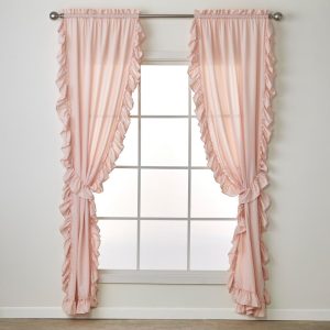 SKL Home By Saturday Knight Ltd Sarah Window Curtain Panel Pair - 2-Pack - Blush