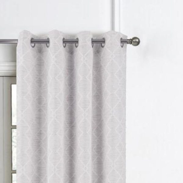 RT Designers Collection Connor Jacquard Premium & Stylish Grommet Panel 54 x 84 Beige - 图片 2