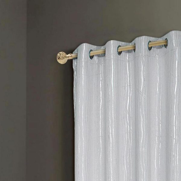 RT Designers Collection Iceland Metallic Grommet Panel Silver - 图片 4