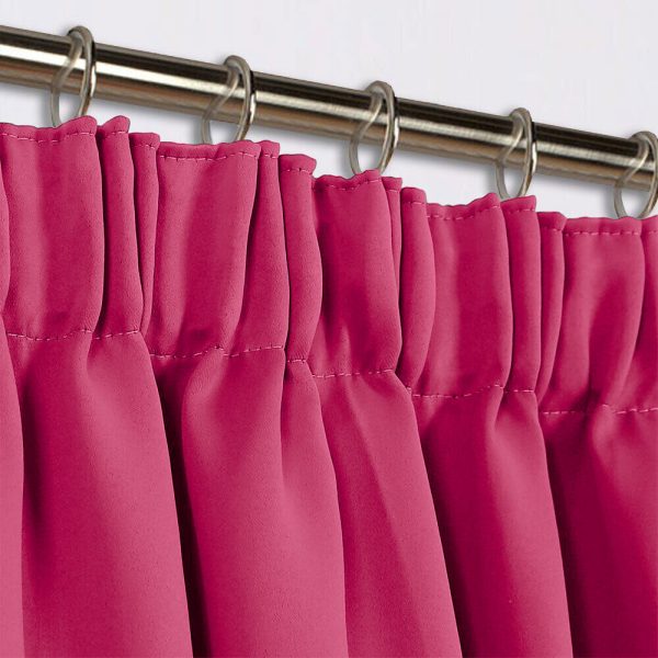 Pencil Pleat Blackout Curtains Pink - 图片 2