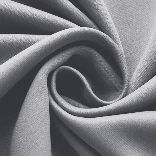 Light Grey Blackout Pencil Pleat Curtains with Tie Backs - 图片 3