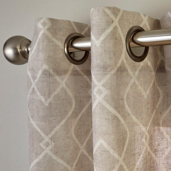 SKL Home By Saturday Knight Ltd Chainlink Window Curtain Panel - Linen - 图片 2