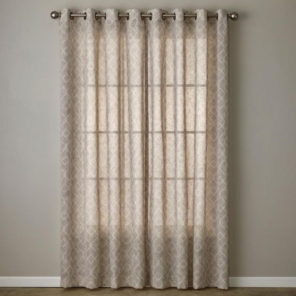 SKL Home By Saturday Knight Ltd Chainlink Window Curtain Panel - Linen - 图片 4