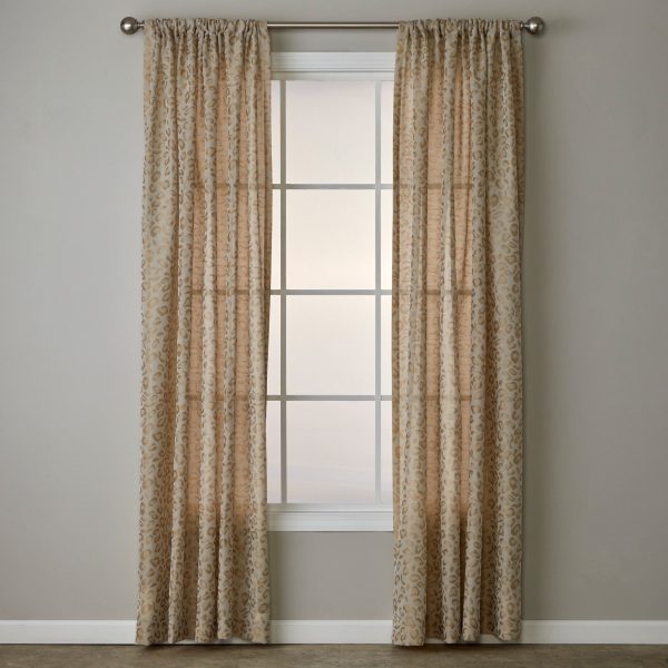 SKL Home By Saturday Knight Ltd Cheetah Spot Window Curtain Panel - Toast - 图片 6