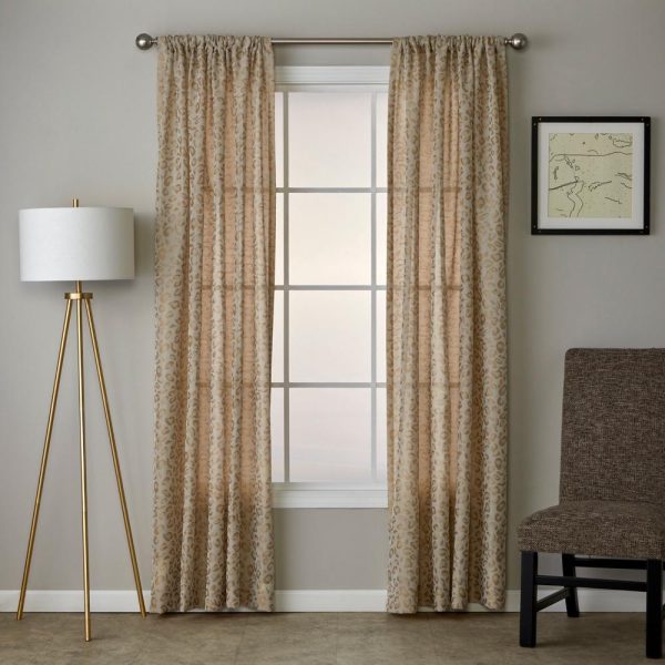 SKL Home By Saturday Knight Ltd Cheetah Spot Window Curtain Panel - Toast - 图片 3